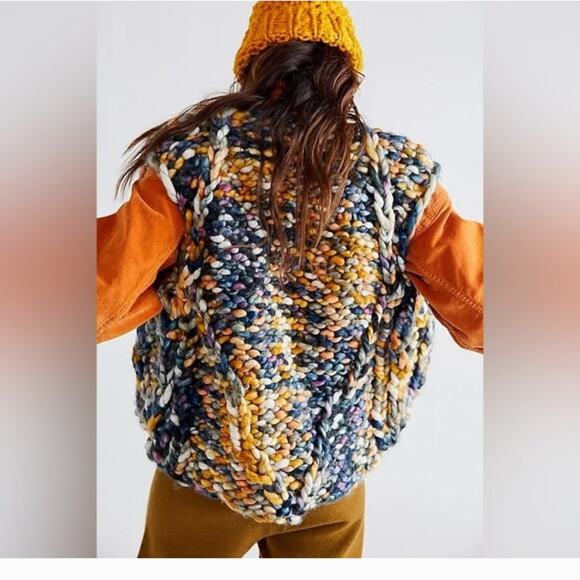 Free People Twilight Sweater Vest Size XSmall Chunky Knit NWT $228 New - Picture 2 of 5